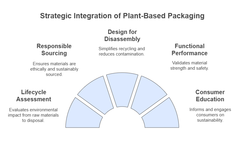 Infographic of 5 Strategic Approaches to Integrating Plant-Based Packaging