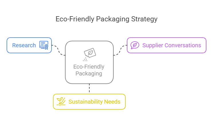Infographic of eco friendly packaging strategy