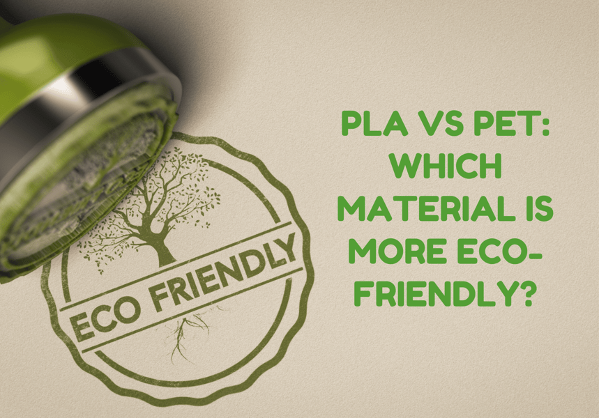 A stamp of eco-friendly with text in green